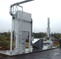 robotic extraction spraying involving fume automated paints dust serving application production based system
